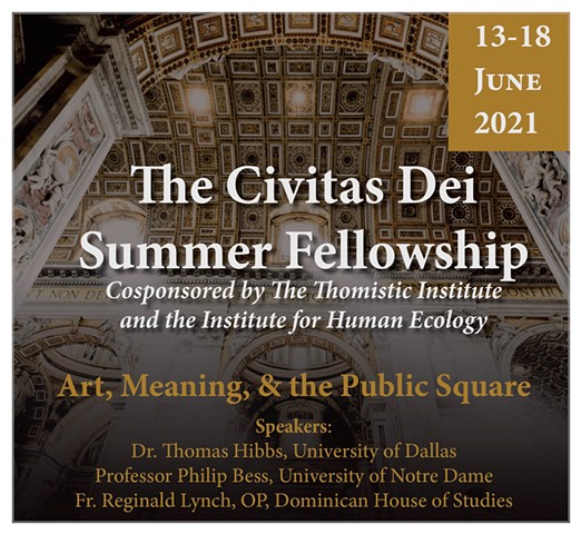 Fellowship Award: 2021 Civitas Dei Fellowship (summer) 