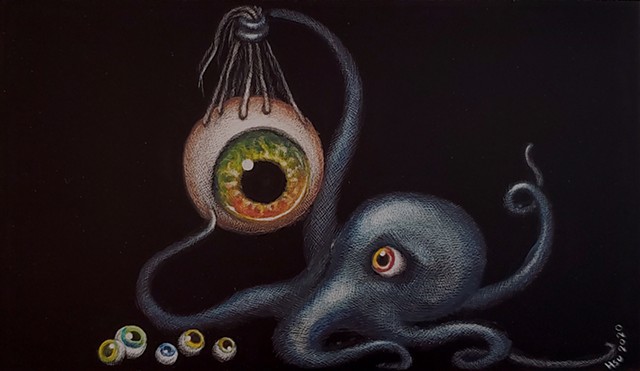 Octopus art Eyeball