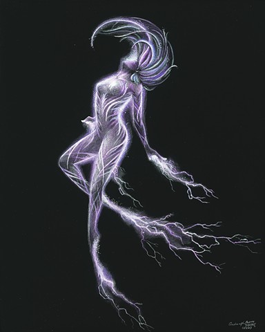 Elemental faerie dancer lightning fairy