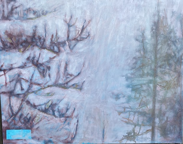winter trees,winter landscape, Alps