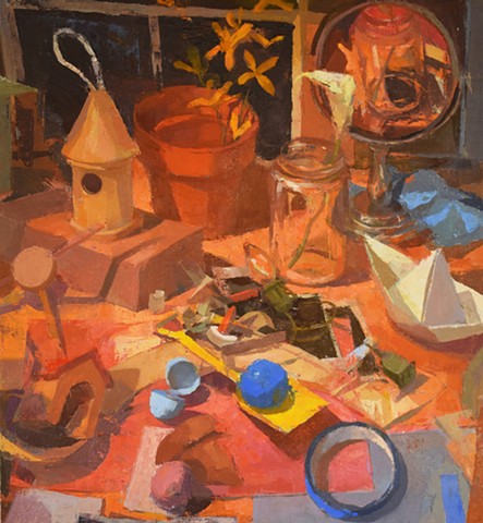 Still Life with Paper Boat