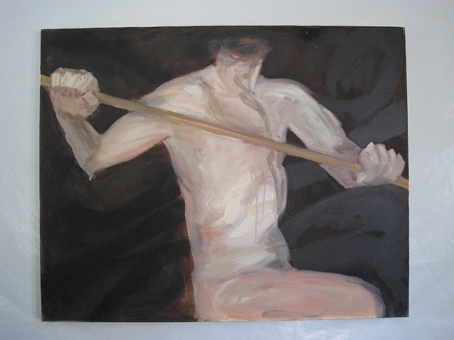 Figure with stick