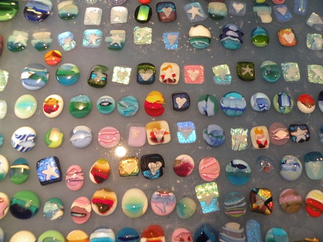 Fused Glass Beads by Mary Tantillo