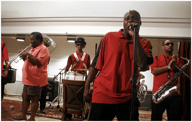 The Treme Brass Band performs during the Grand Opening of the New Orleans Healing Center.