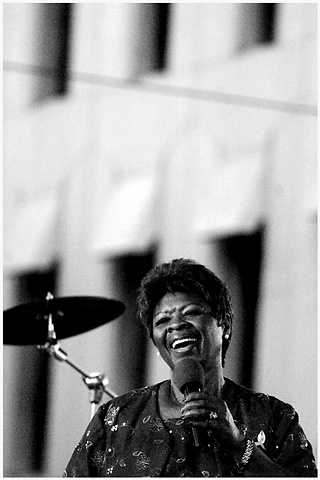 Irma Thomas, “Soul Queen of New Orleans”, performs at Lafayette square during the “YLC Wednesday at The Sqaure” weekly concert series. The concerts are free to the public and feature various food and craft vendors who raise money for the Second Harvest Fo