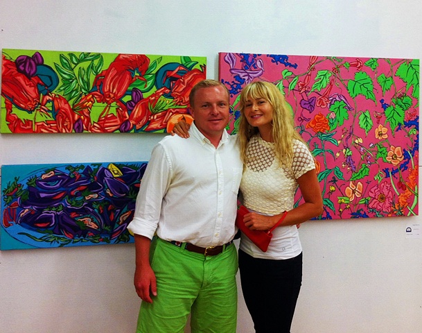 With Steve Carter, owner, curator, Gallery 100 LBI, Beach Haven, NJ