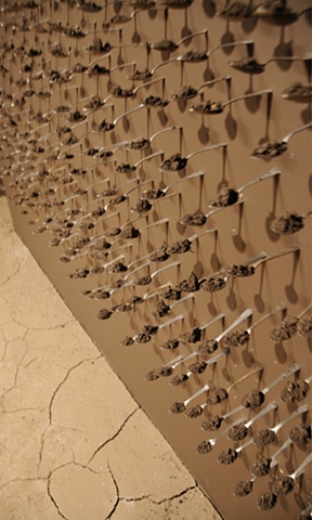 Wall of Spoons Installation