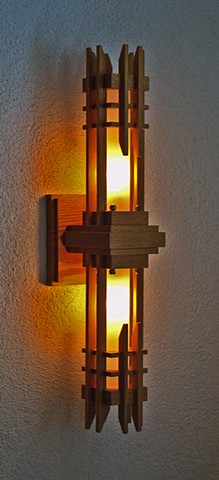 Double Square Tower Sconce