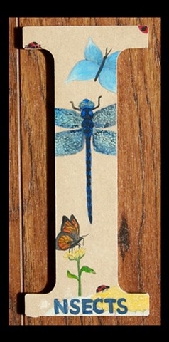 Custom Alphabet Letters : I is for Insects