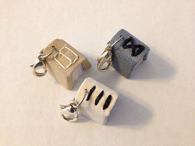 Charms with Exposed Stitching