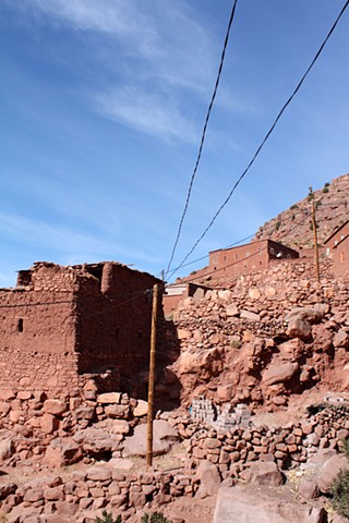 Electrical Lines in the Atlas Mountains
