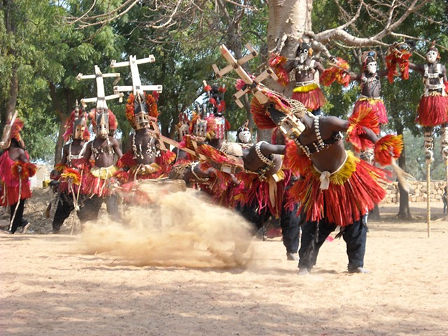 Traditional Dance with Kanaga Masks