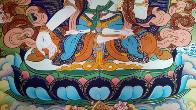traditional, tibetan painting, thangka painting, tibetan art, Buddhist art, Buddhist Painting, White Tara, White Tara Thangka