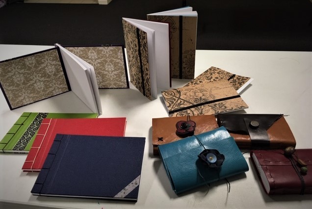 Books made in one of my afternoon workshops.
