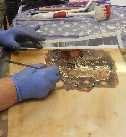 Preparing a plate for monoprinting