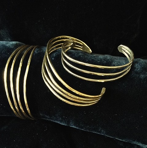Elegant Bronze or Nickel Cuff Bracelet
