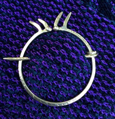 Forged bronze Penannular pin
