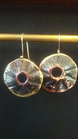Forged Metal Earrings