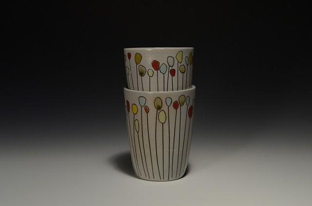A Pair of Flower Cups