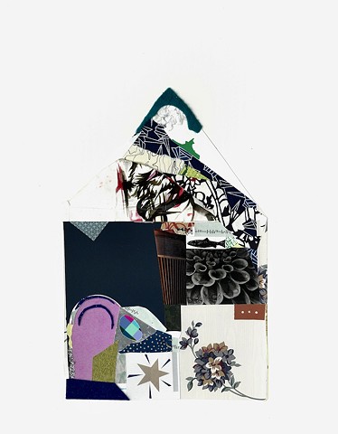 Blue Flower, Star, Brick House