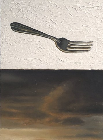 Fork and the clouds