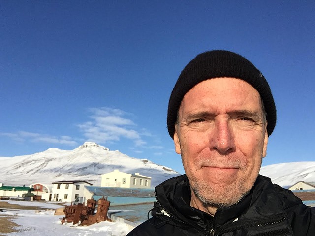 Photograph of the artist in Skagastrond, Iceland April 2017