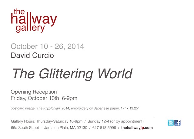 announcement for "David Curcio: The Glittering World"