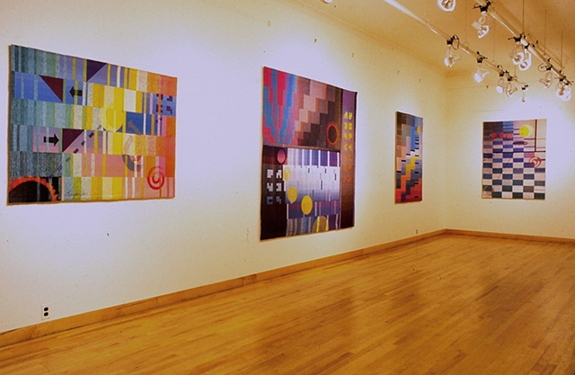 "Unanswered Questions" solo show at the Center for Tapestry Arts, New York, NY, 1990