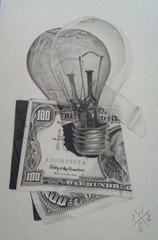 'Light Bulb & Red Seal Note'