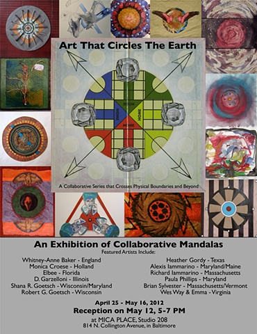"Art That Circles The Earth" exhibition poster