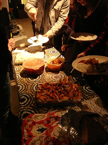 Feast Event, January 16th - Cauliflower and chickpea stew, basmati rice, roasted root vegetables.
