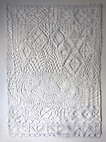 Artwork by Zehra Khan. Fake quilt made of hot glue. #quilt #hotglueart #fakequilt #faketextiles #zehrakhan #zehrakhanart #zehrakhan #textileart #contemporaryart #faketextiles #fakeries #autobiographicalquilt #www.zehrakhan.com @zehrakhanart #artwork #arta
