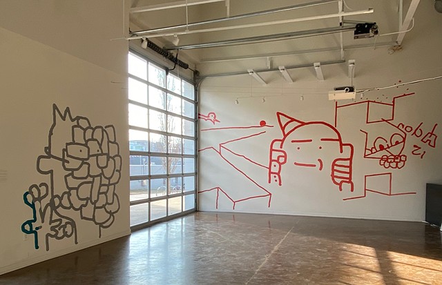 front gallery installation