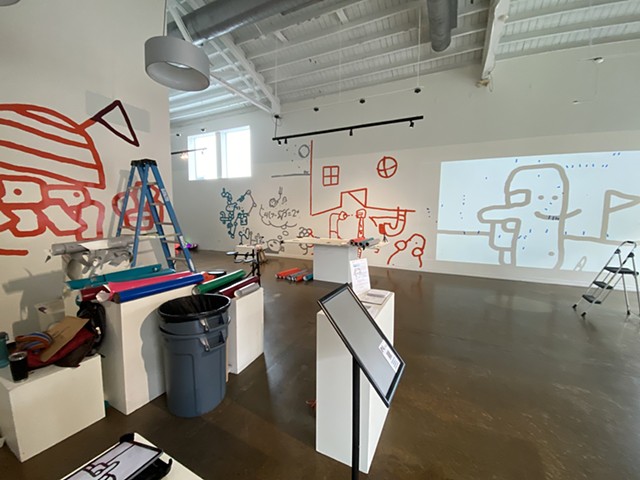 front gallery installation RADAR615 projects/Nashville