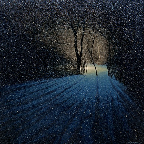 sean william randall nightpainting winter painting