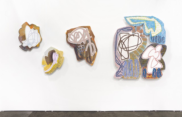 Installation view of Denny Gallery's booth at Untitled San Francisco.