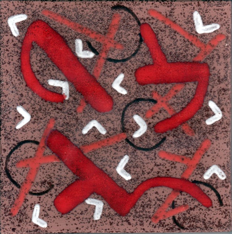 SOLD - Red Outbreak - 8x8