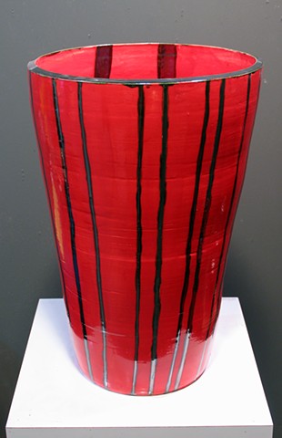 SOLD Red Vase