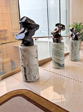 Six Sculptures, lobby Cappella at Galaxy Macau, left sidelobby