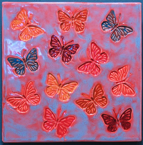 SOLD - Butterfly Sunset II 12"x12"