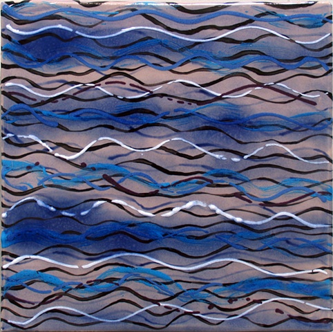 SOLD - Water I, 8"x8" tile