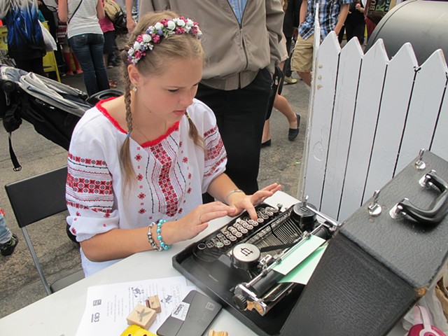 Typewritten Tales, Ukrainian Festival,
E. 7th Street, East Village, Lower East Side History Month, May 2015

