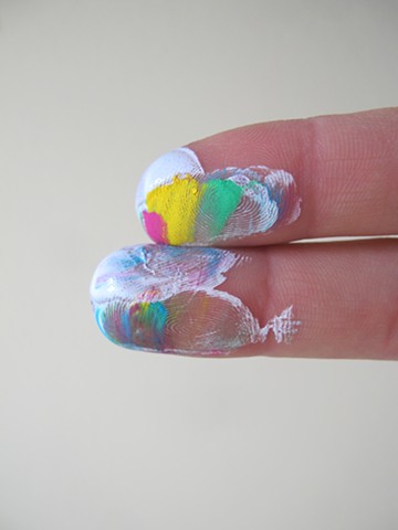pastel fingertips

