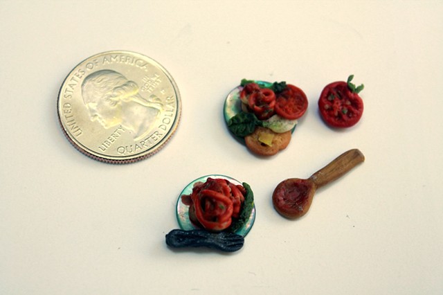 polymer clay miniature food