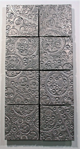 SOLD Pewter Gears - 8 8x8 tiles
