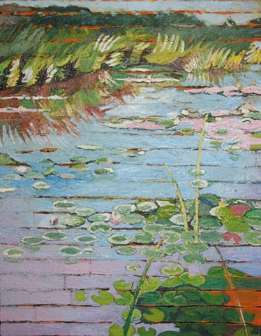 Mendon Ponds Lily Pads Underpainting 3