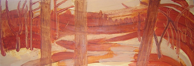 River 3 Underpainting 1