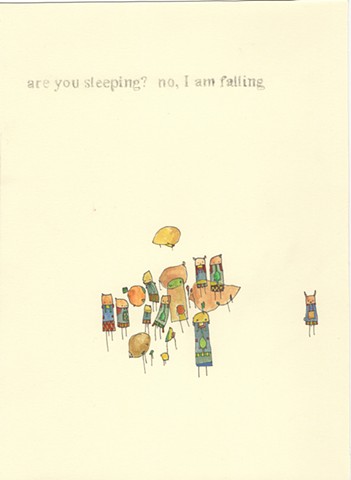 Are you sleeping? No I am falling. davidruhlman david ruhlman handmade book