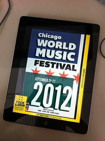 iPad edition of World Music Festival guide