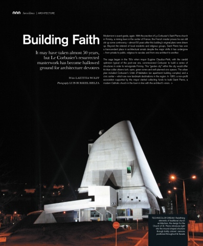 Surface Magazine: Le Corbusier's church